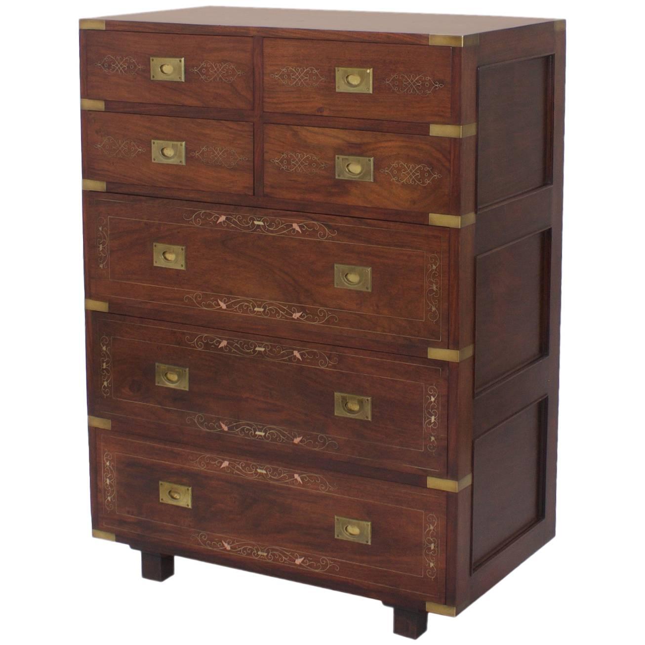 Campaign Style Gentleman's Chest of Drawers