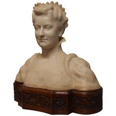 19th Century Italian Marble Bust of a Noblewoman in the Renaissance Style