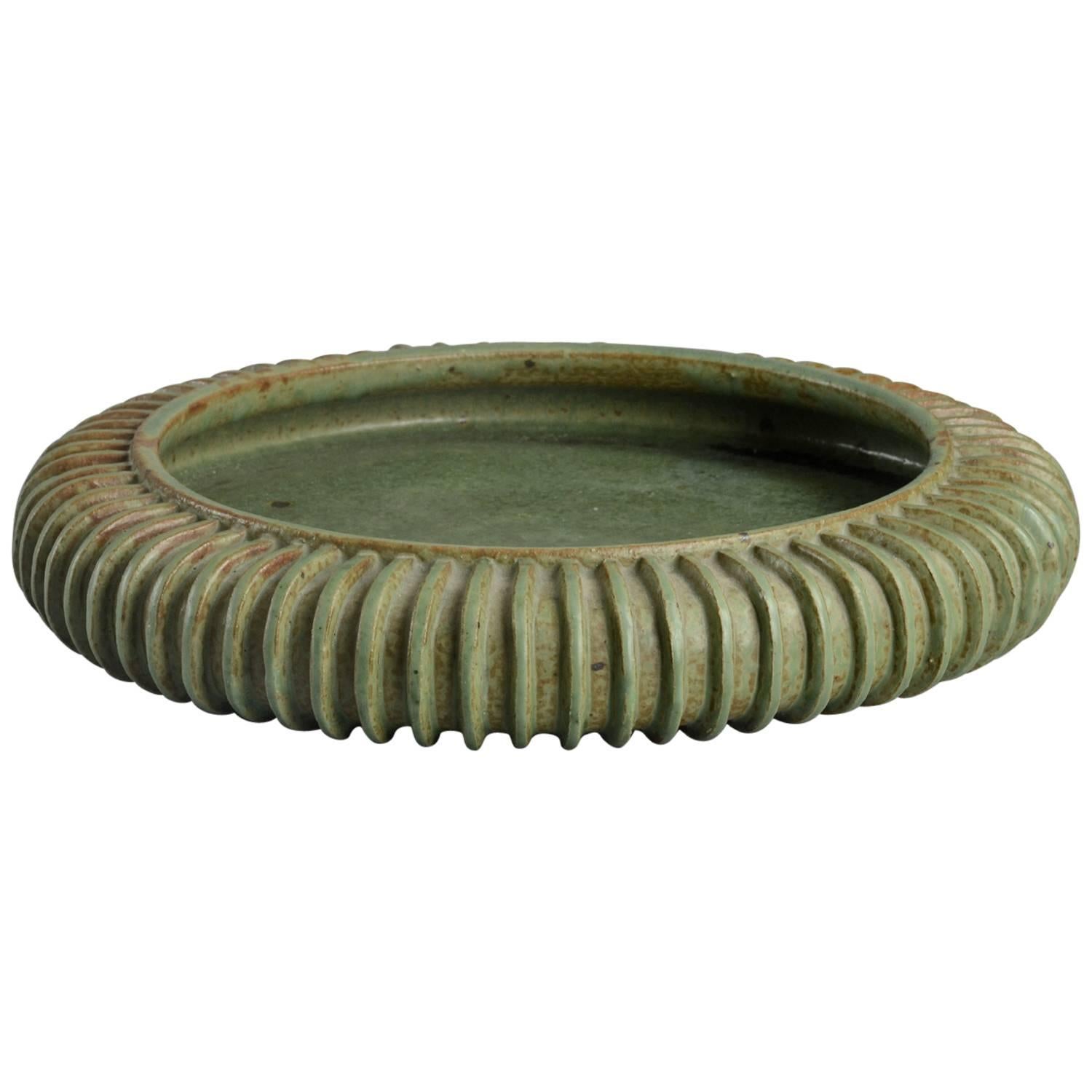 Large Ribbed Bowl by Arne Bang