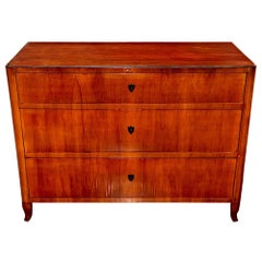 19th c. German Biedermeier Mahogany Commode