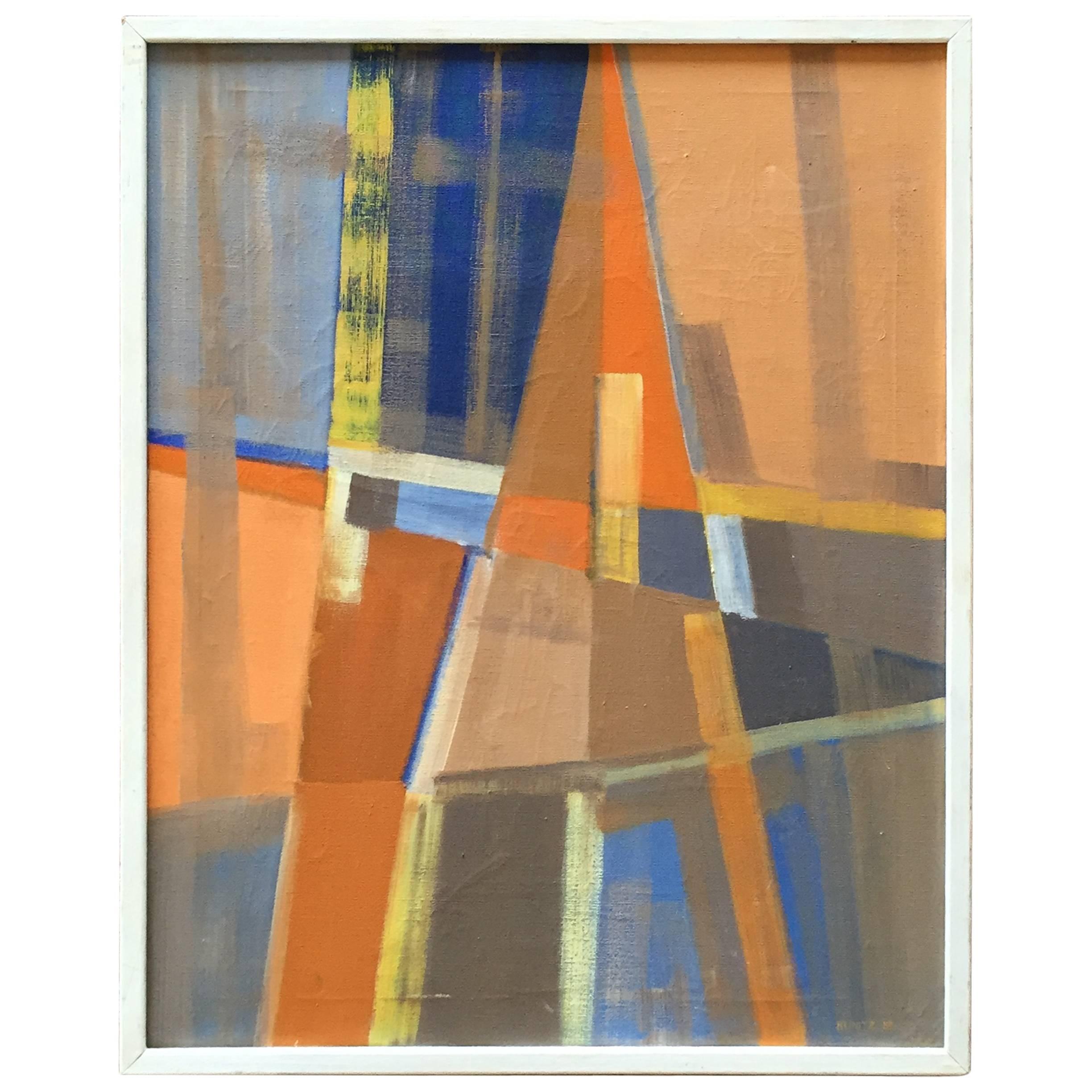 Eric Kunitz 1958 Abstract Painting