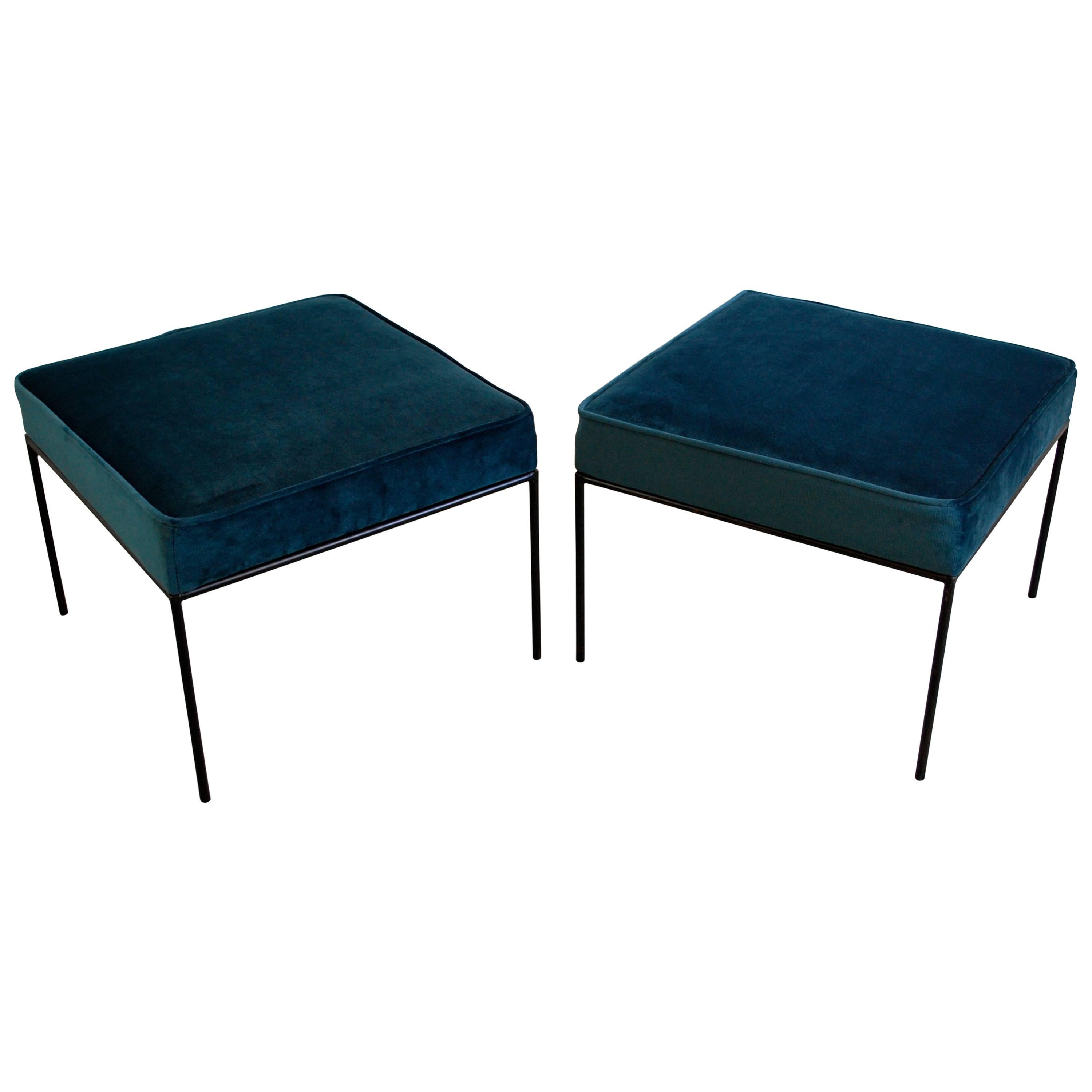 Paul McCobb Pair of Iron Stools, 1950s