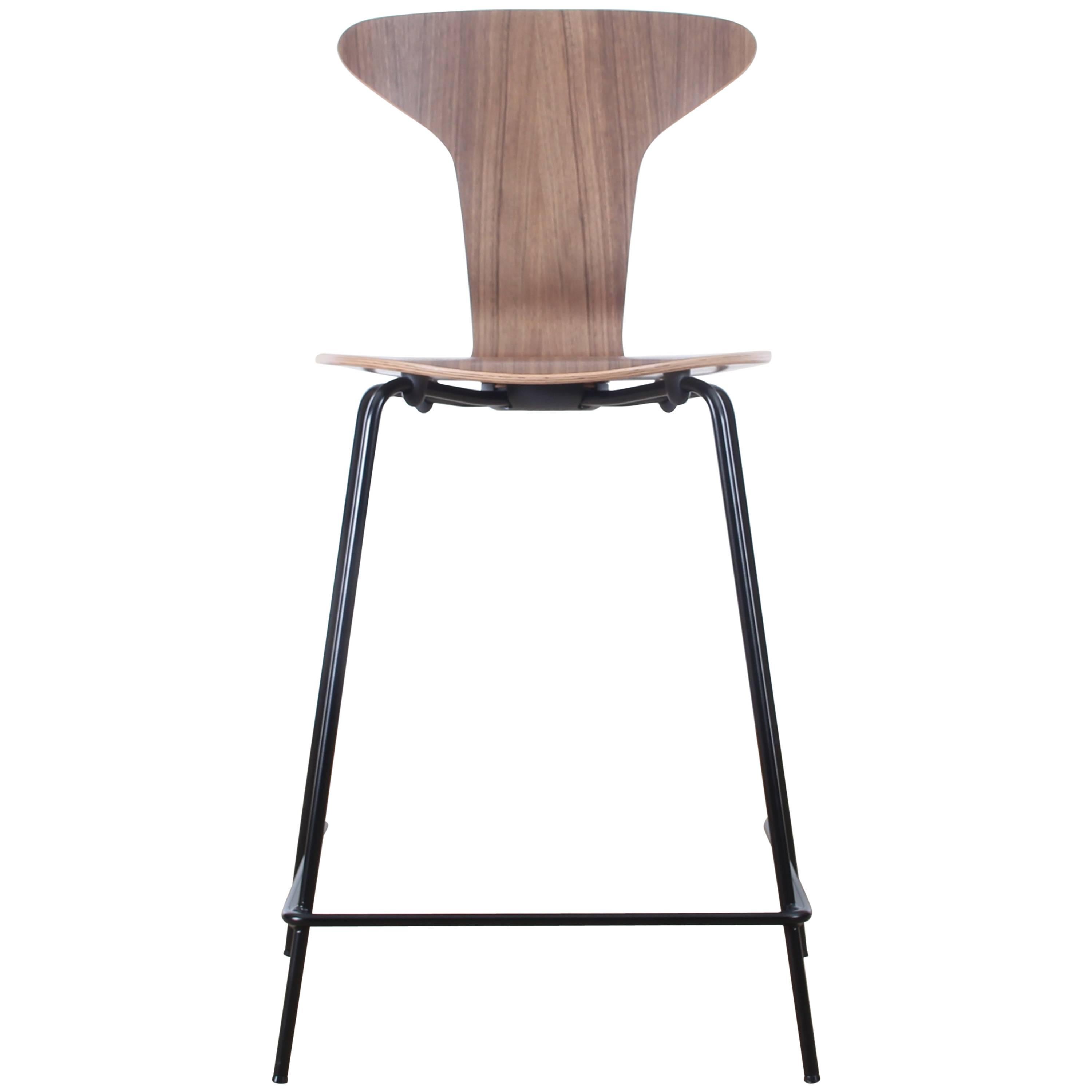 Mid-Century Modern Scandinavian Barstool Model Munkegaard by Arne Jacobsen, New For Sale