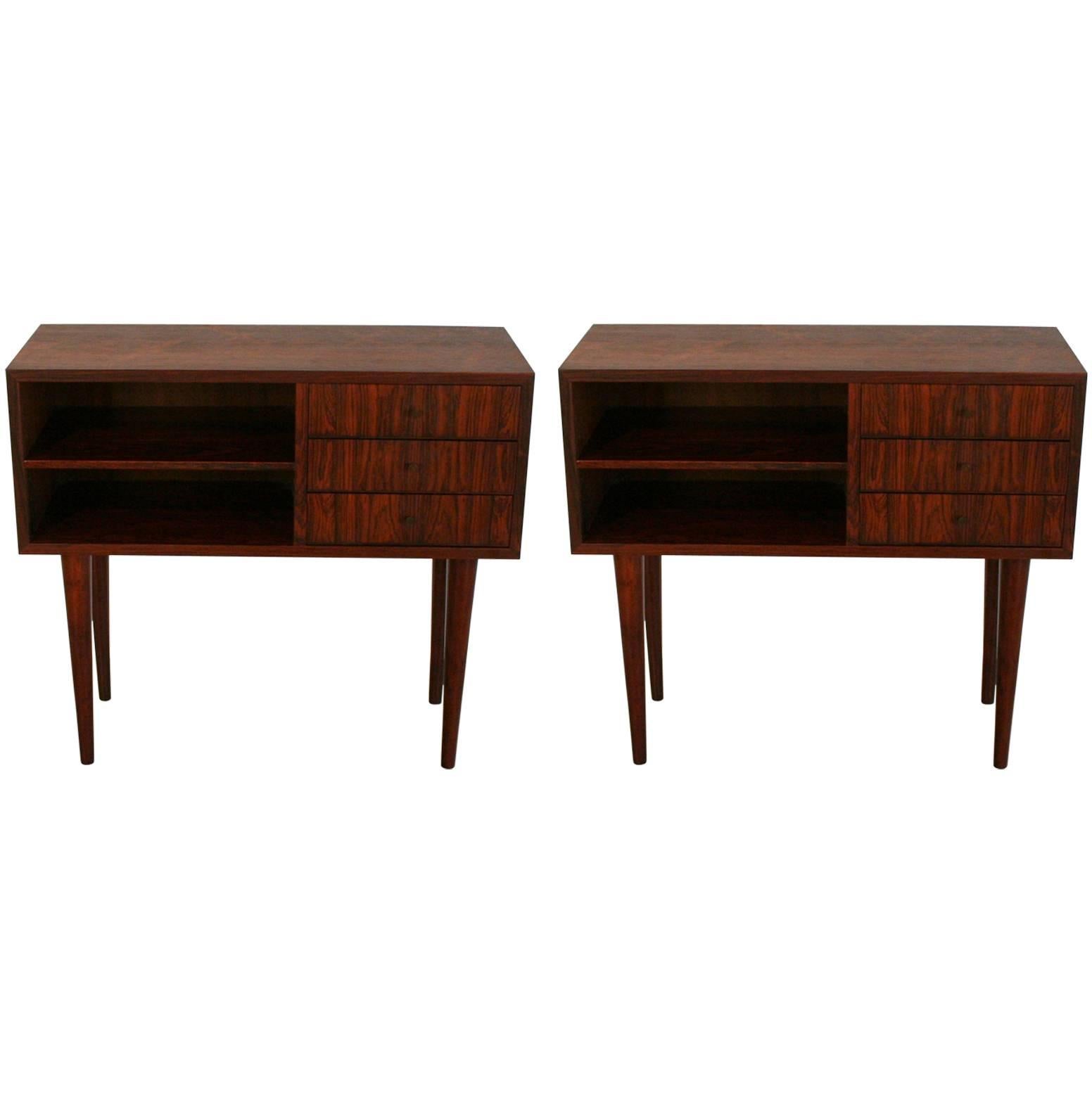 Pair of Vintage Danish Rosewood End Table