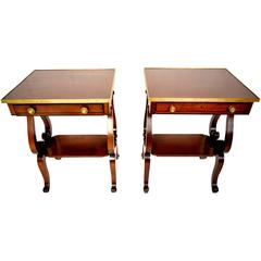 Pair of Regency-Style End/Side Tables