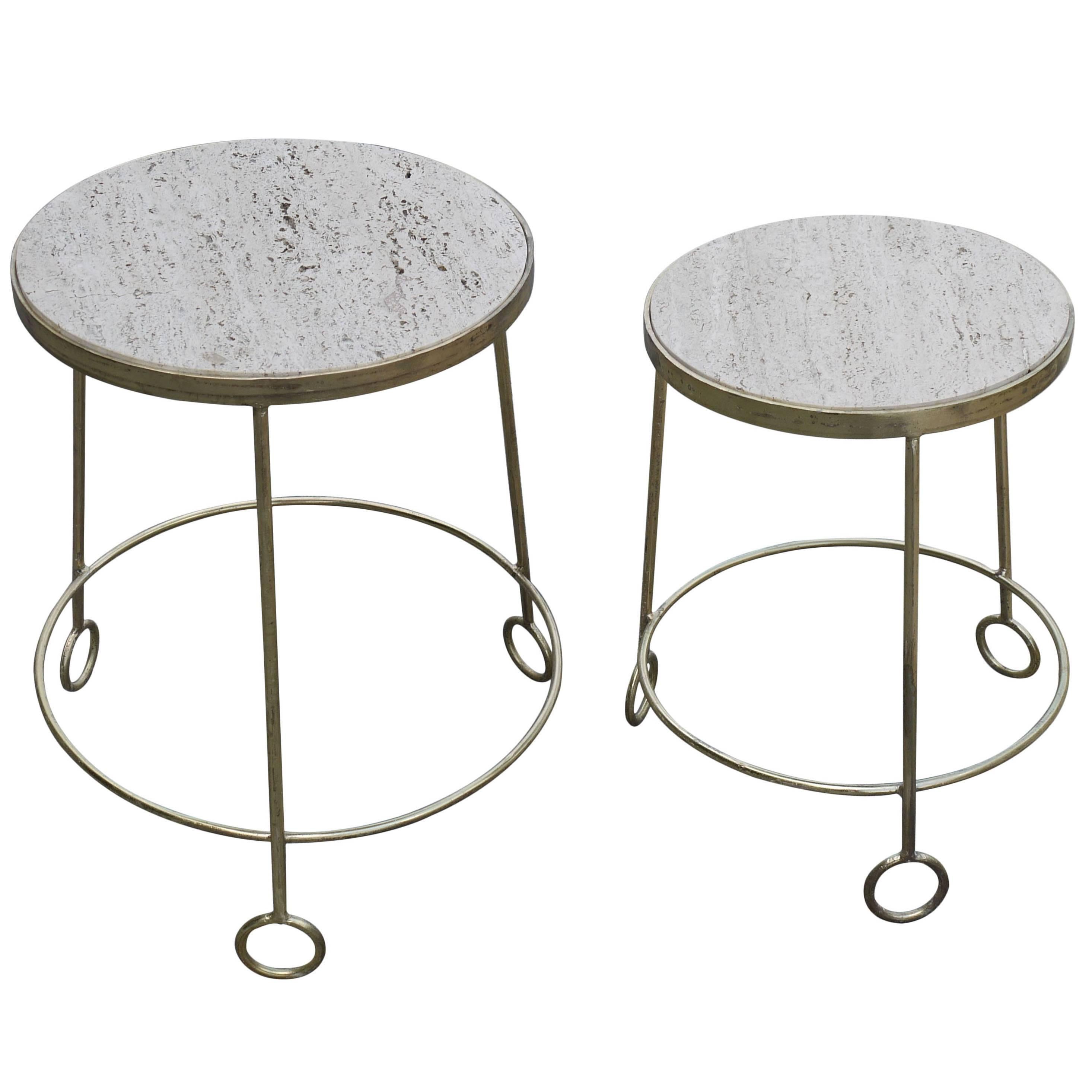 Graduated Set of "Yoyo" Side Tables After Jean Royere