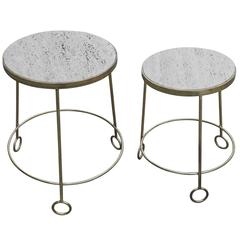 Graduated Set of "Yoyo" Side Tables After Jean Royere