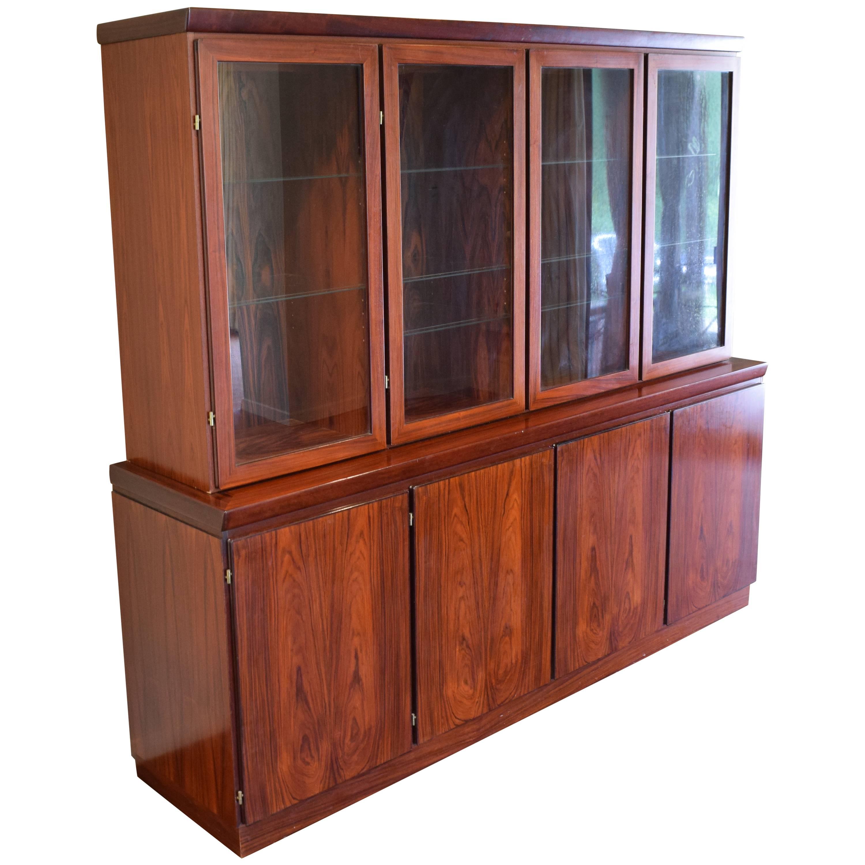 Large Skovby Rosewood Display *SALE* at 1stDibs skovby