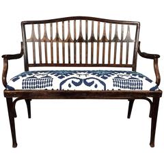 Gustav Siegel Settee for Jacob & Josef Kohn, Vienna Succession, circa 1905