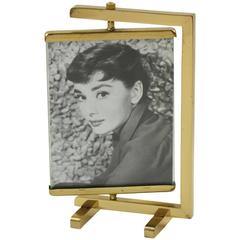 Brass Picture Photo Frame in the Manner of Paul Lobel, circa 1930s