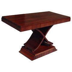 Art Deco Large Console/Side Table X Leg Shape Rosewood 1