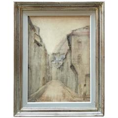 Gianfranco Bosi, 1950s Modernist Duomo Painting Florence, Italy