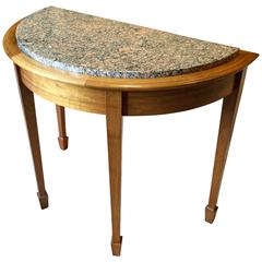 Bespoke Handmade Half-Round Table Solid Walnut Bespoke Handmade Half-Round Table Solid Walnut