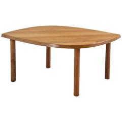 Pierre Chapo Eye Shaped Dining Table in Solid Elm