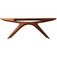 1970s 'Smile' Coffee Table by Johannes Andersen for CFC Silkeborg