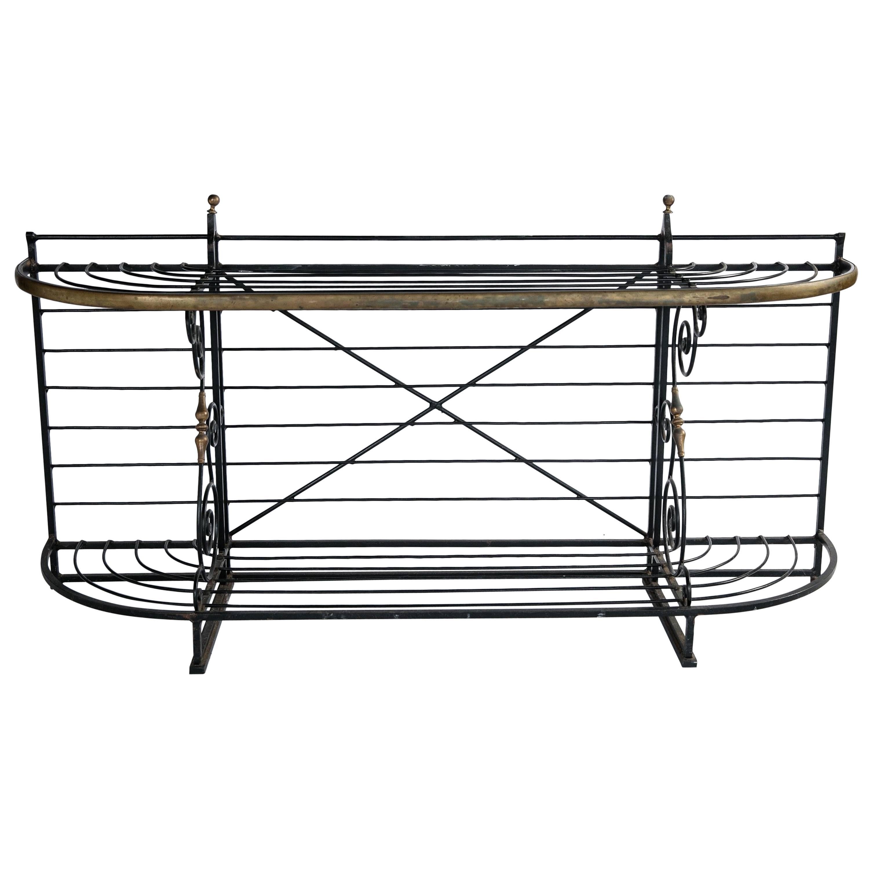 French Wrought Iron Baker's Rack For Sale