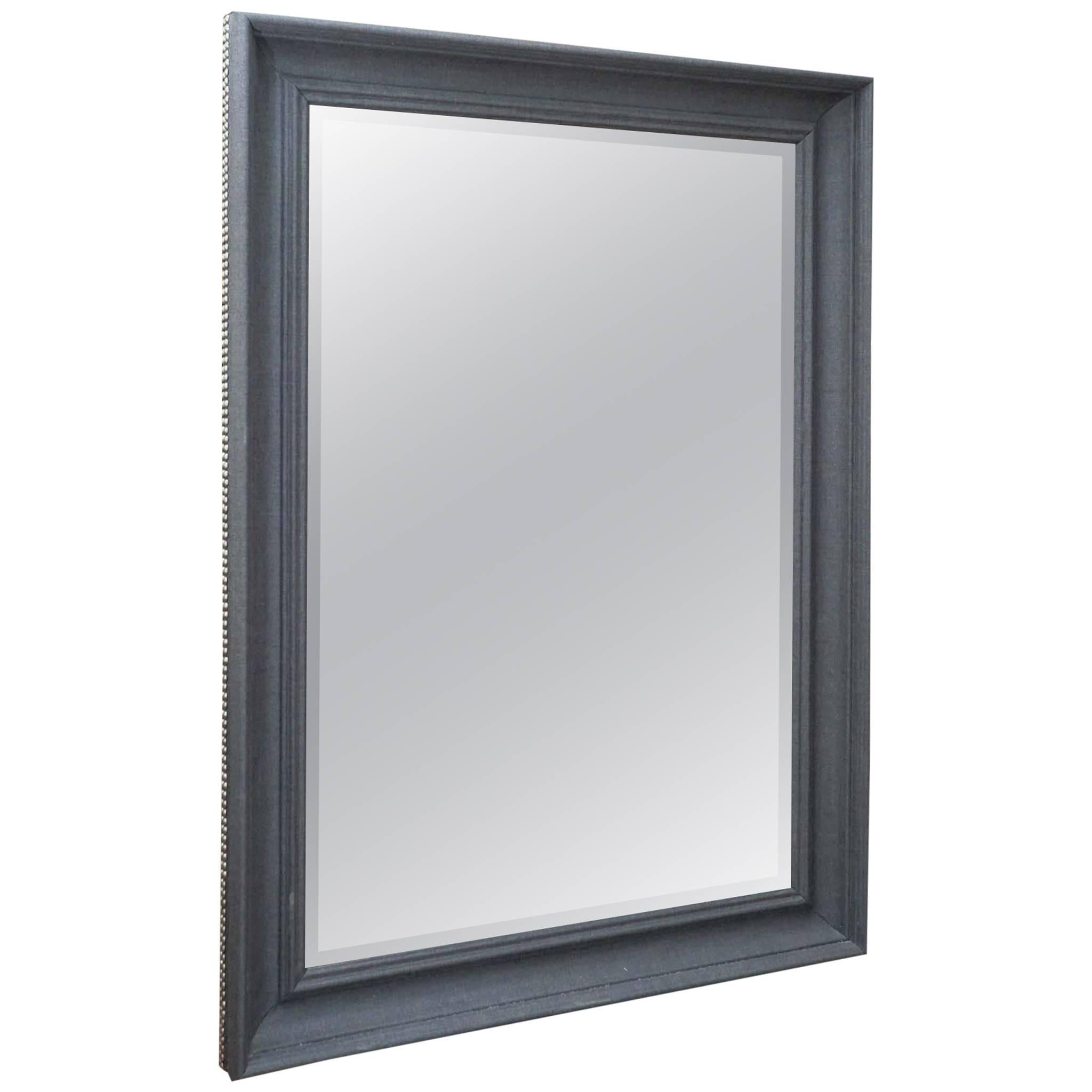 Grey Flannel Mirror For Sale