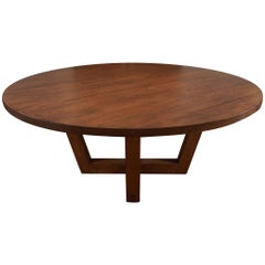 Charles Round Oak Pedestal Table