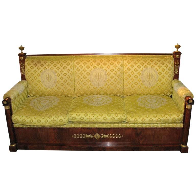 Exemplary Designed German Empire Sofa For Sale