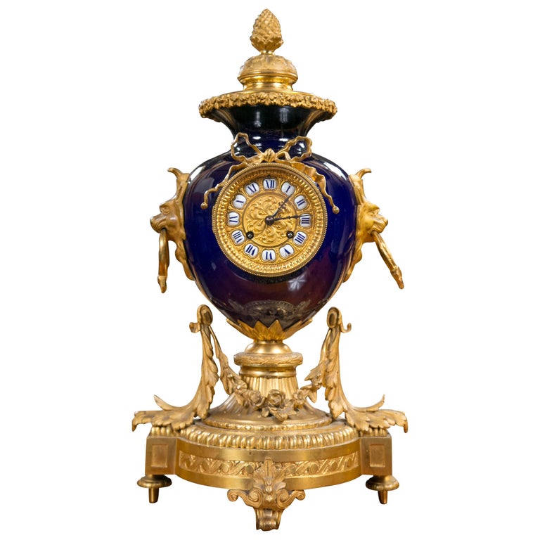 19th Century French Ormolu Mantel Clock For Sale