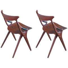 Pair of Model 71 Side Chairs by Arne Hovmand-Olsen
