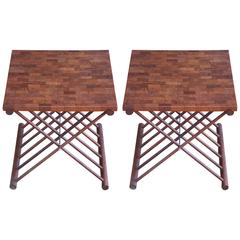 Pair of Teak Side Tables by Ernest Sohn Pair of Teak Side Tables by Ernest Sohn