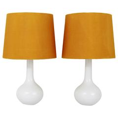 Pair of Mid-Century Porcelain Side Lamps by Rosenthal, Germany, 1960s