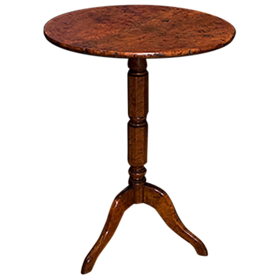 English Burr Elm Table