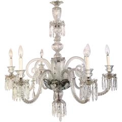 Antique Cut Crystal Chandelier, England, Circa 1900