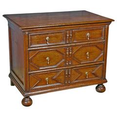 Late 17th Century Small Oak Chest of Drawers