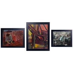 Group of Three WPA Era Paintings 3