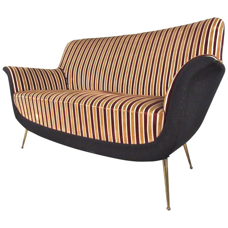 MidCentury Modern Italian Loveseat after Marco Zanuso For Sale at 1stdibs