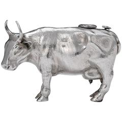 German Silver Cow Creamer