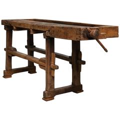 Antique Carpenter's Workbench, circa 1920