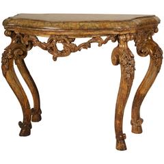 18th Century Northern Italian Giltwood Side Table/Console