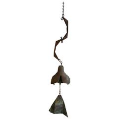 Paolo Soleri Bronze Wind Chime Bell, 1970s Vintage Brutalist Modern