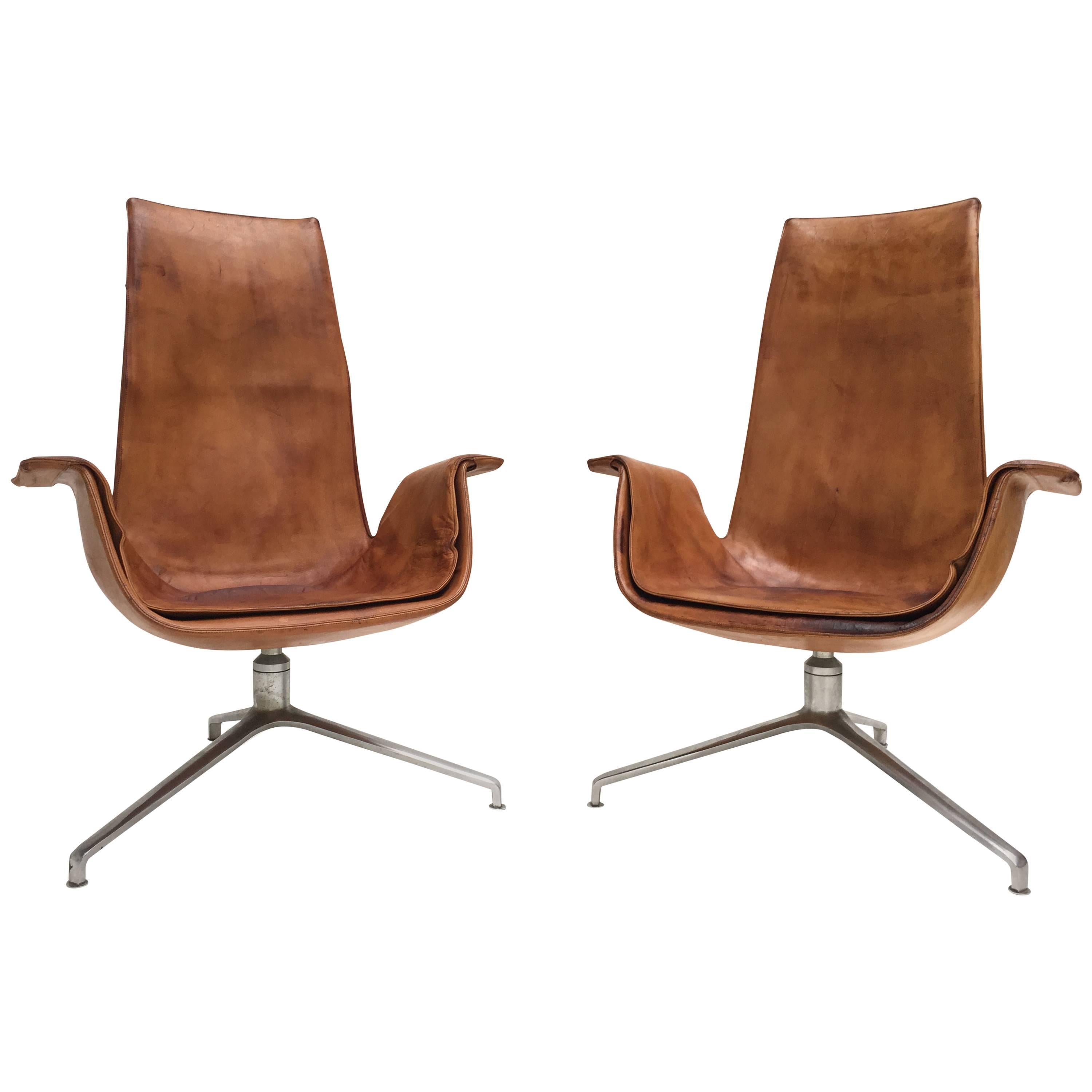 FK 6725 Tulip Chairs by Preben Fabricius & Jørgen Kastholm for Alfred Kill, 1964 For Sale