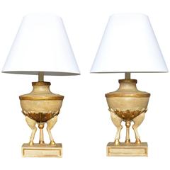Pair of Italian Neoclassical Style Lamps