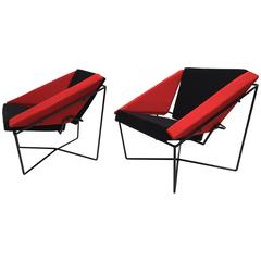 Rare Pair of "Van Speyk" Easy Chairs by Rob Eckhardt, the Netherlands, 1984 10