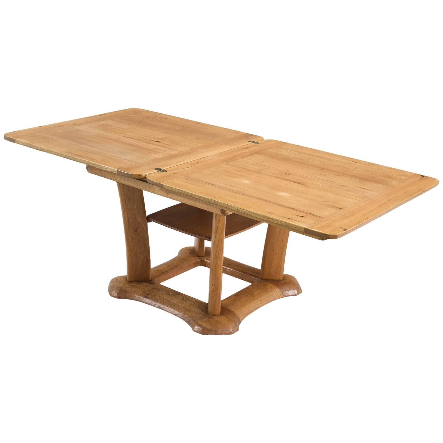 Franz Xaver Sproll Extendable Dining Table in Elm