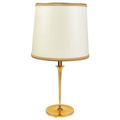 Fluid Form Brass Table Lamp, France, 1970s 2