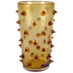 Vase in Murano Glass Signed Pino Signoretto