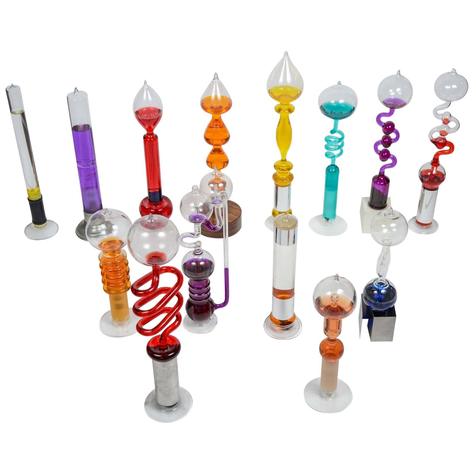 Test Tubes Lamps with Bubbling Colored Liquid