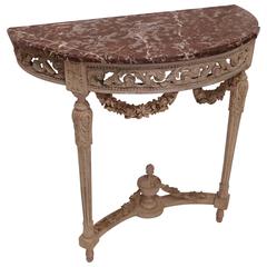 Louis XVI Style Painted Console