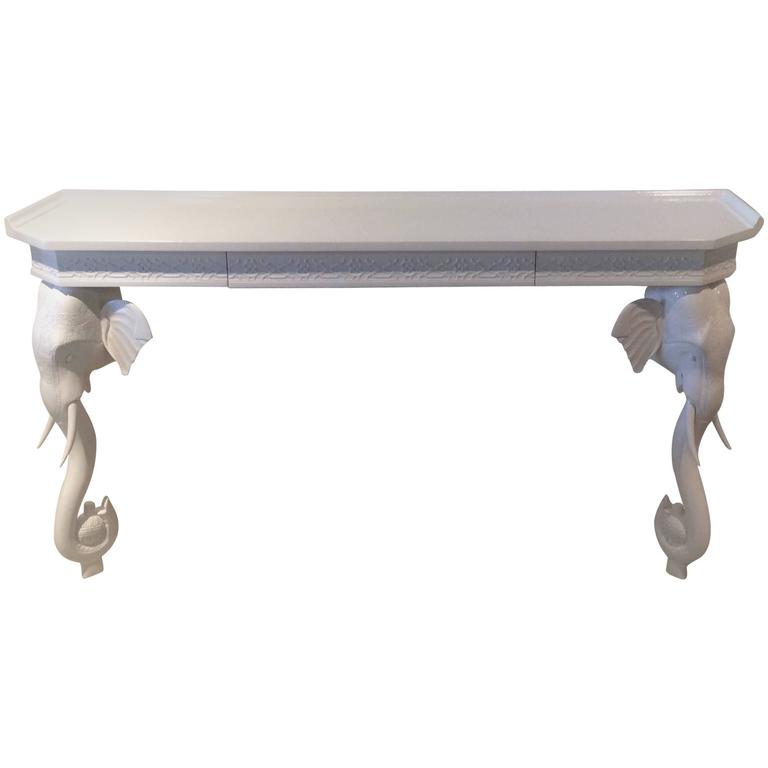 Wall Console Table elephant newly lacquered wall console table desk gampel and stoll Wall Console Table elephant newly lacquered wall console table desk gampel and stoll