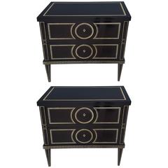 Pair of Custom Commodes in the Fornasetti Manner 8