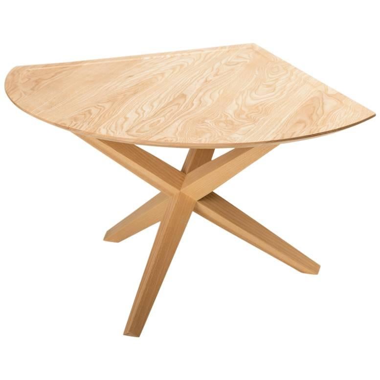 Solid Ash Jack Base End Table For Sale