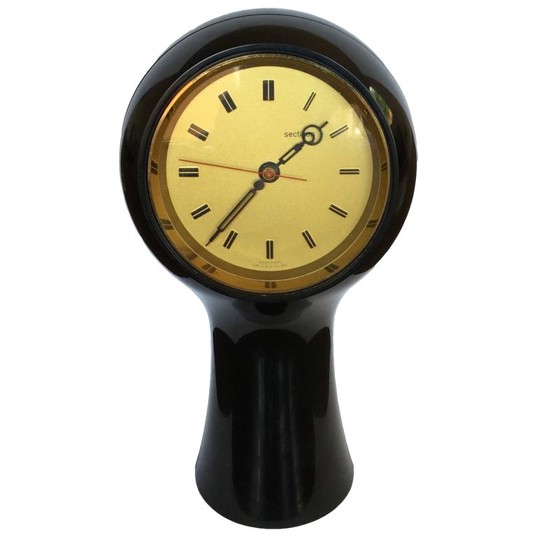 Rare Table Clock by Italian Industrial Designer Angelo Mangiarotti for