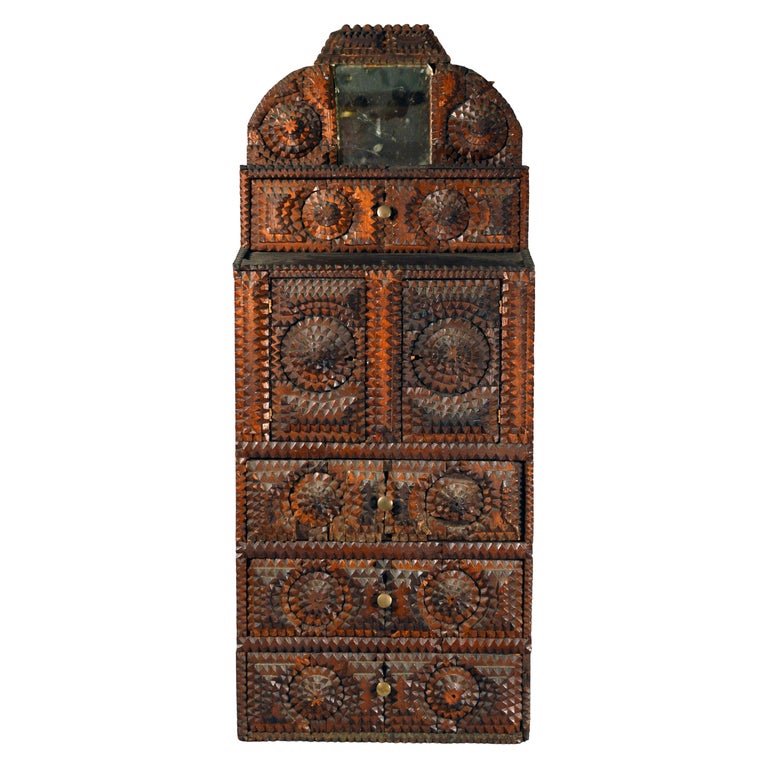 Folk Art American Tramp Art Burlington, Vermont For Sale at