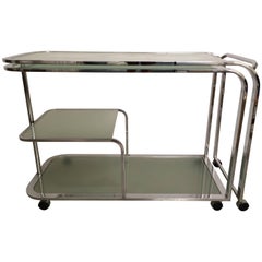 DIA, Design Institute of America Swivel Bar Cart or Writing Table
